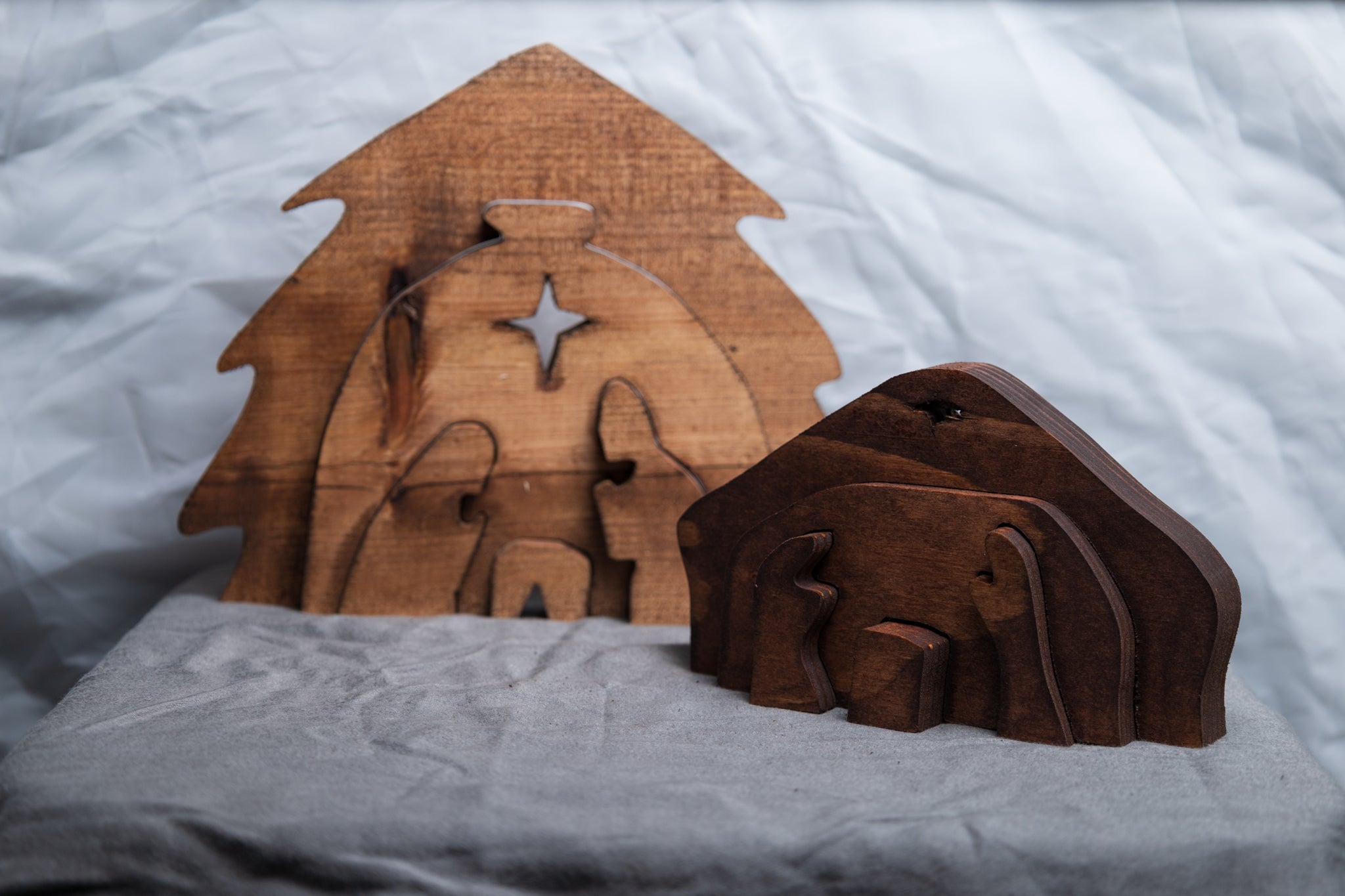Small Wood Nativity